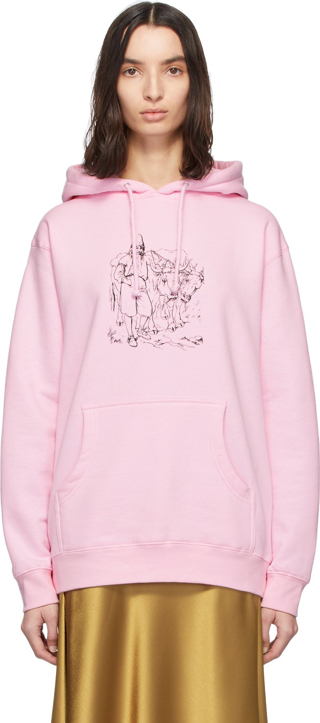 Sies Marjan Pink Rem Koolhaas Edition Pastoral Hoodie
