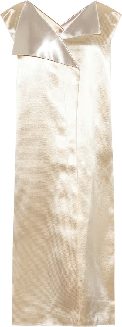 THE ROW Malka satin midi dress
