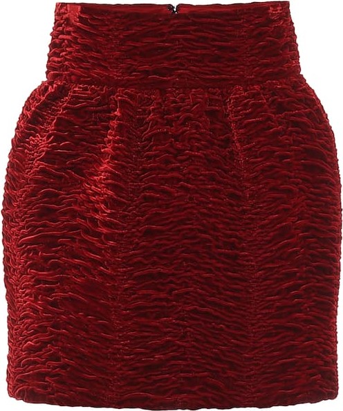 Saint Laurent Velvet miniskirt