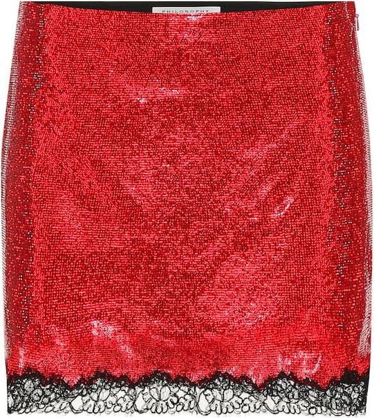 Philosophy Di Lorenzo Serafini Embellished miniskirt