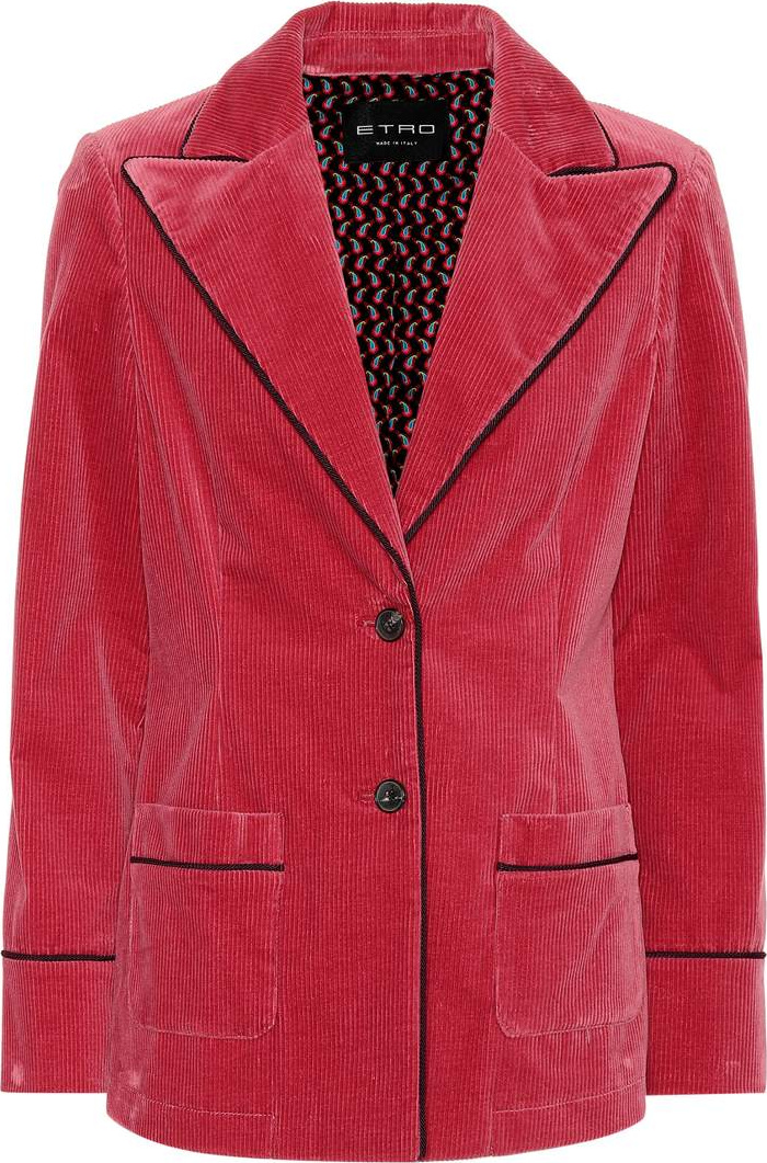 Etro Corduroy stretch cotton blazer