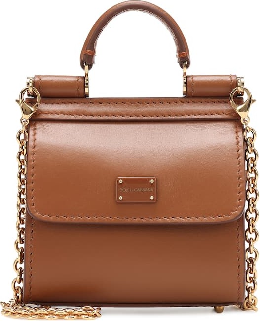 Dolce & Gabbana Sicily 58 Micro leather crossbody bag