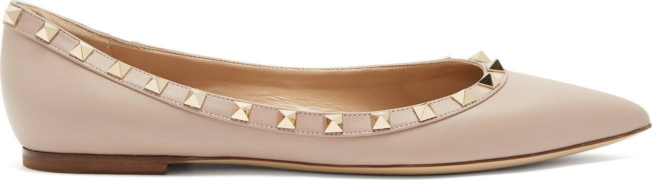 Valentino Rockstud leather flats