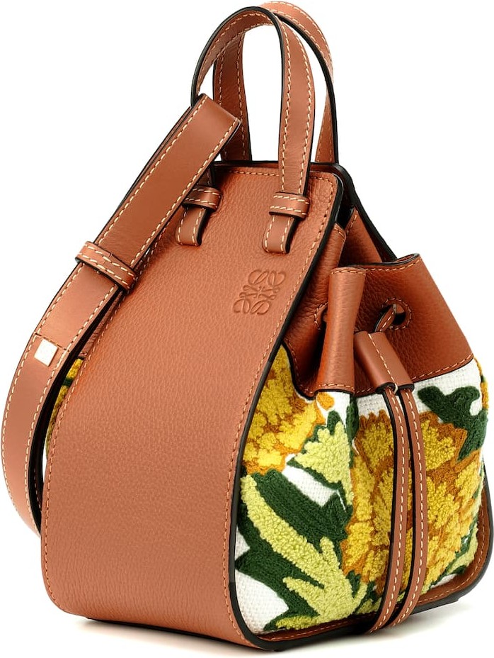 LOEWE Hammock Mini floral crossbody bag