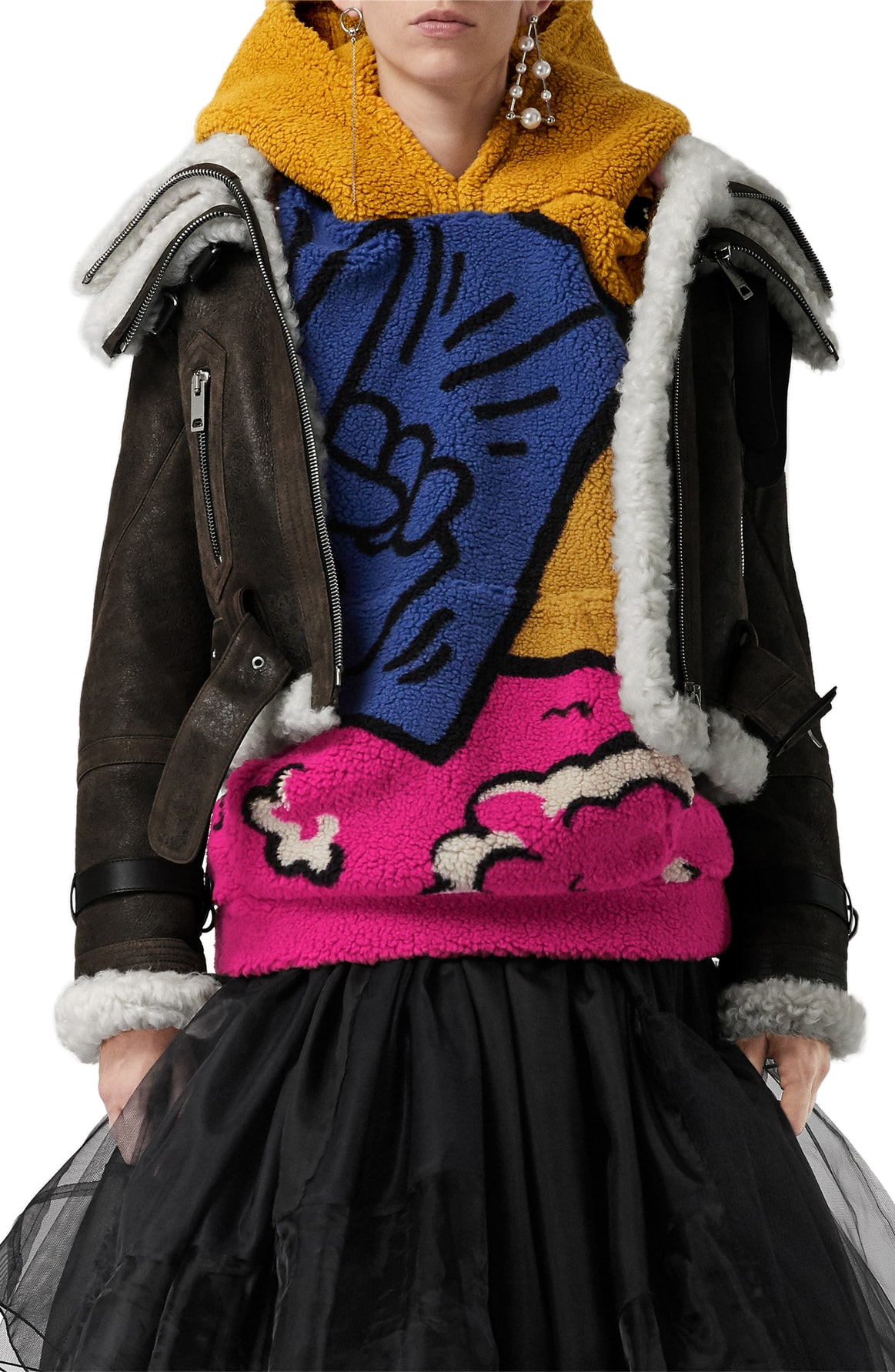 Burberry London England Reissued Genuine Shearling Aviator