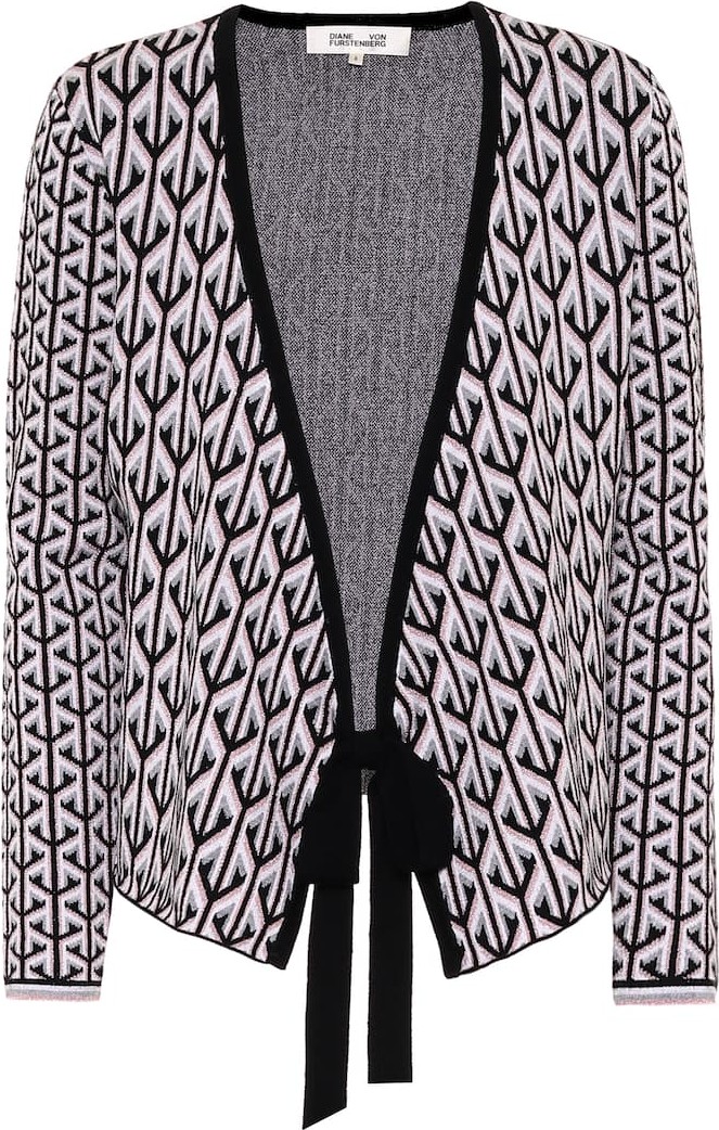 DIANE von FURSTENBERG Haldan jacquard wrap top