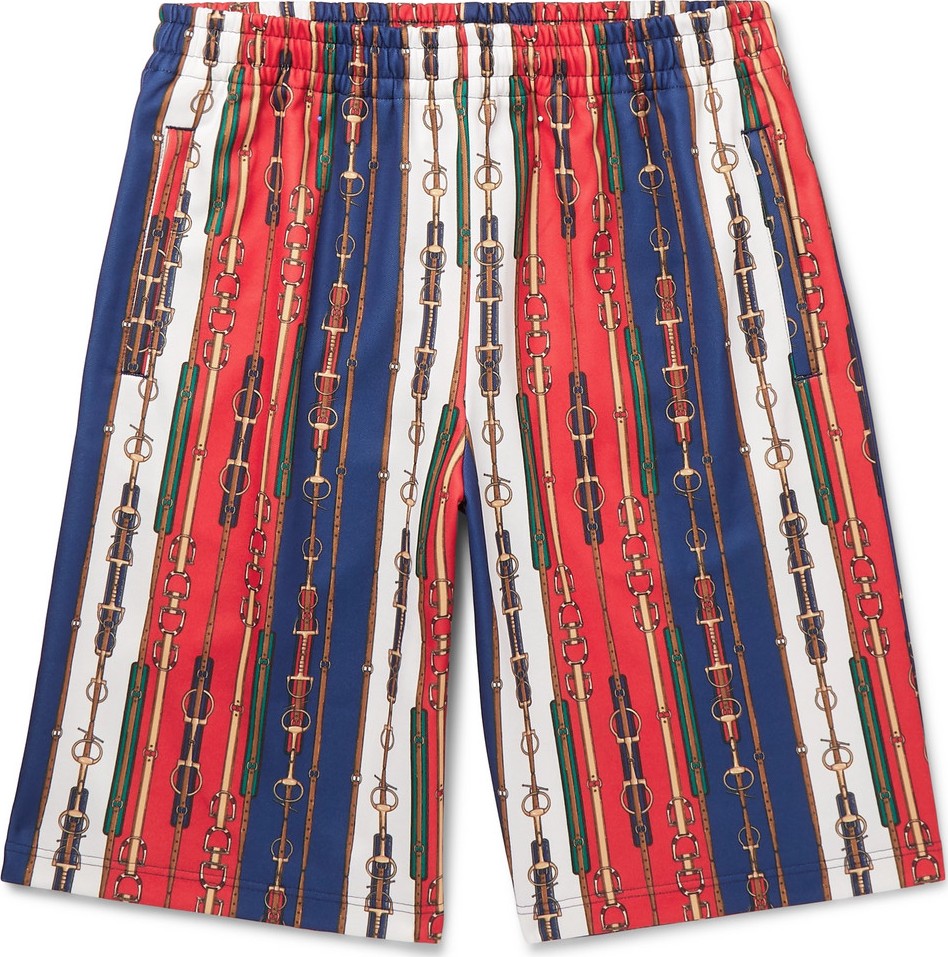 Gucci Printed Tech-Jersey Shorts
