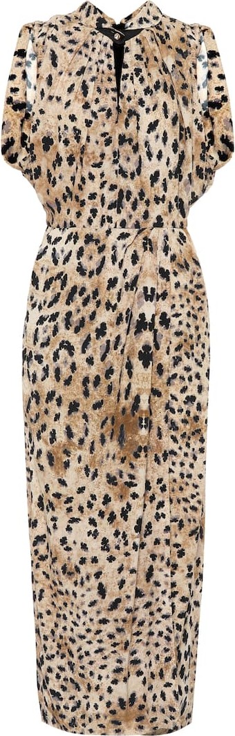 Prada Leopard-print midi dress