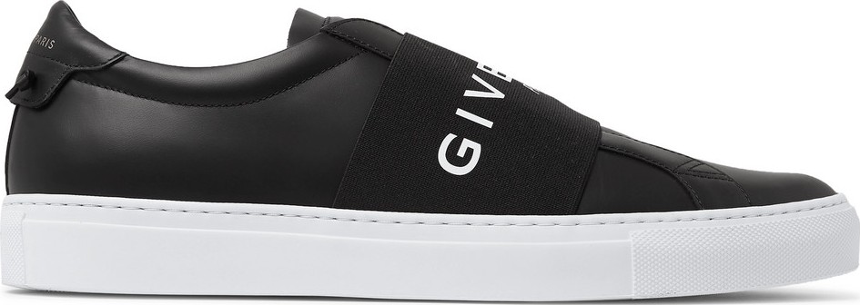 Givenchy Urban Street Logo-Print Leather Slip-On Sneakers