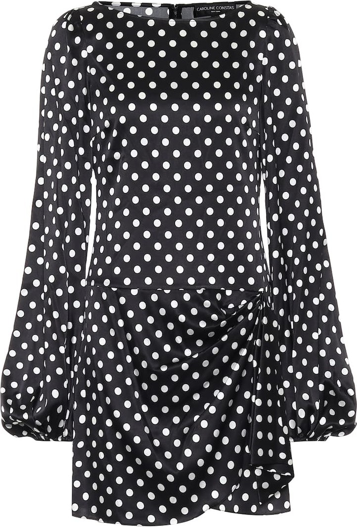 Caroline Constas Leonie stretch-silk minidress