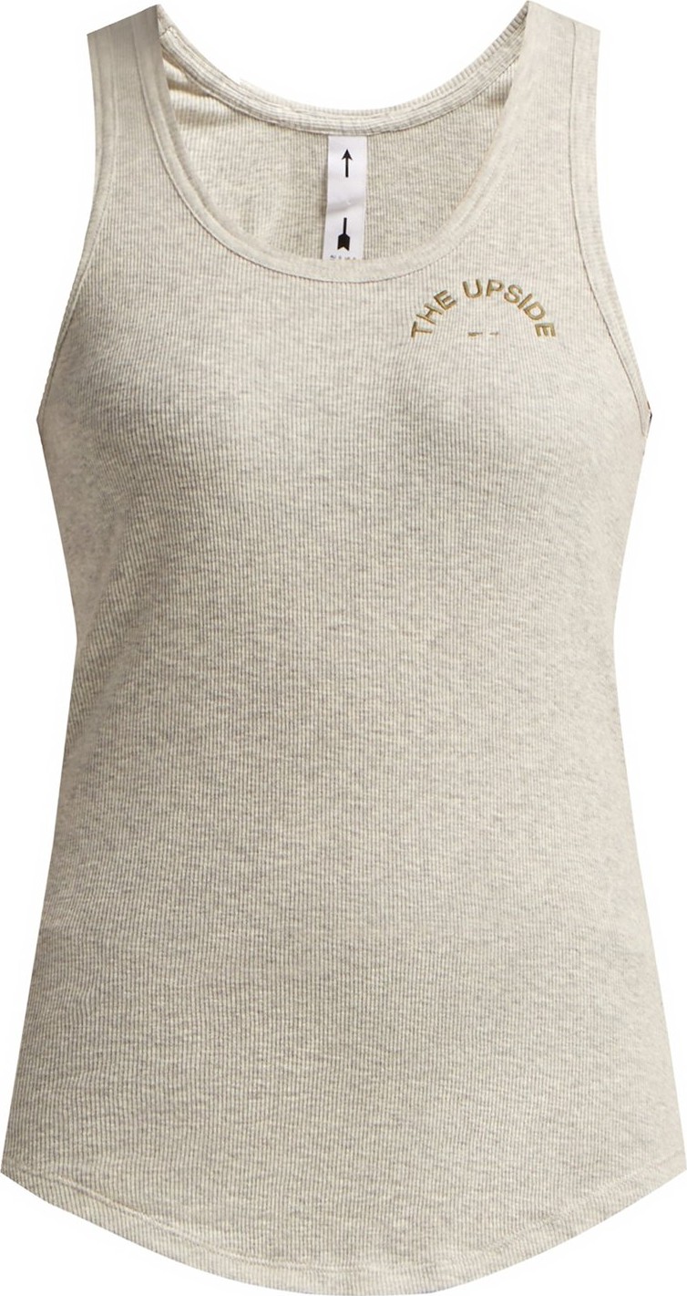 The Upside T-bar ribbed cotton tank top