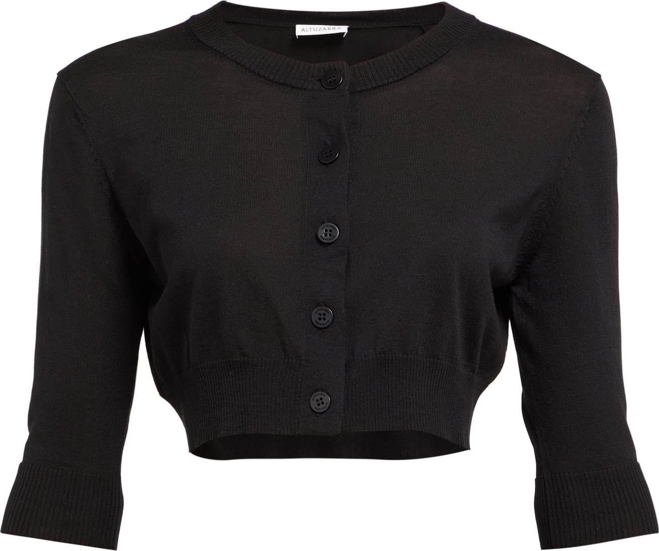 Altuzarra Anita cropped silk-blend knit cardigan
