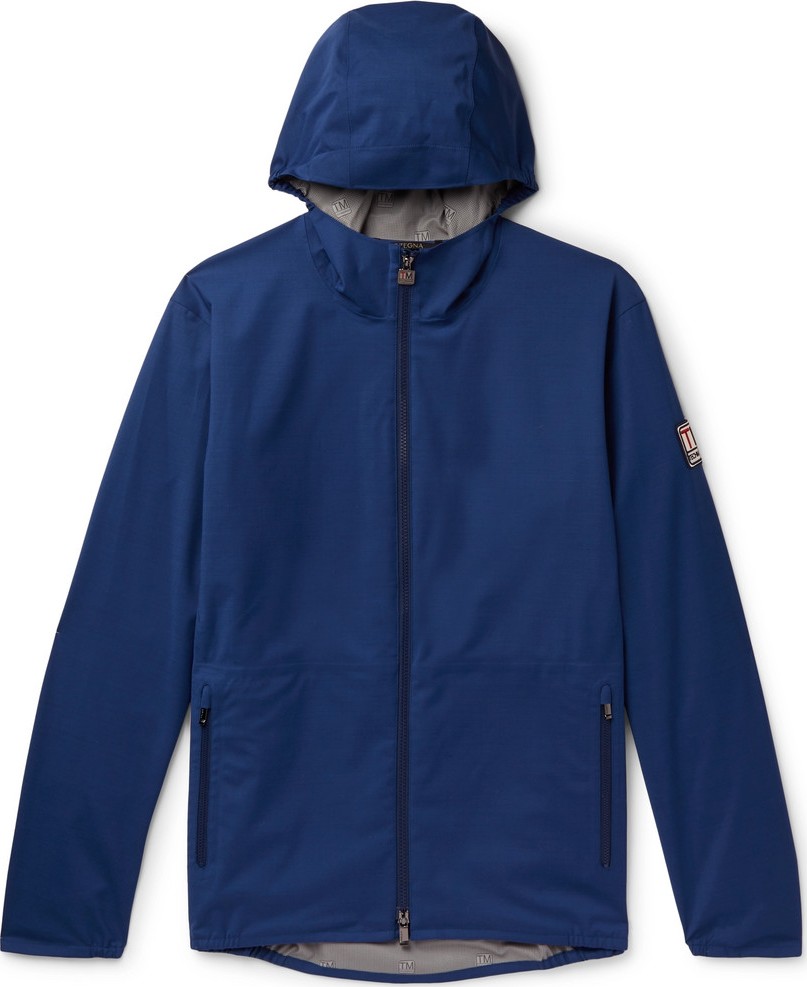 Z Zegna TECHMERINO Wool-Blend Shell Hooded Jacket