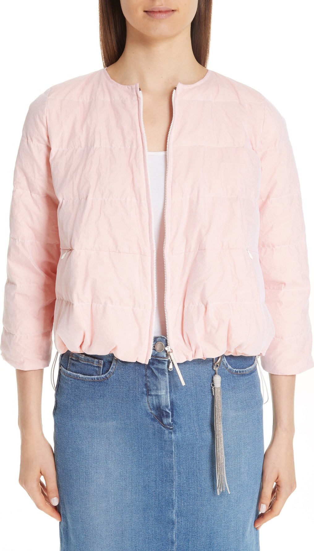 Fabiana Filippi Technical Tulle Puffer Coat