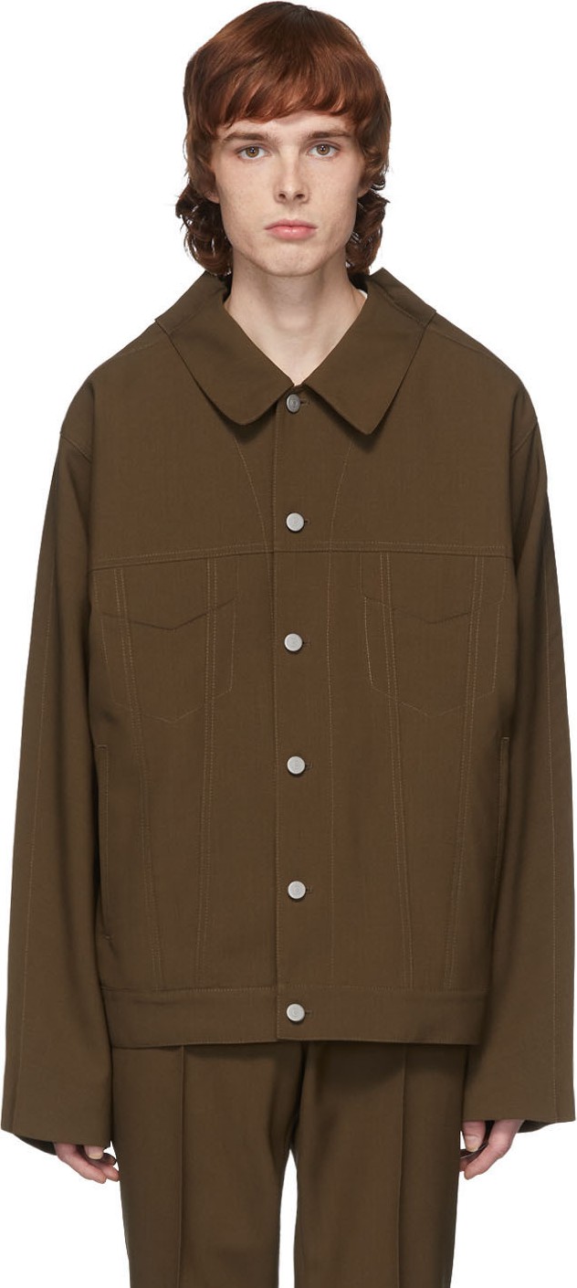 Maison Margiela Brown Super Bleach 80s Jacket