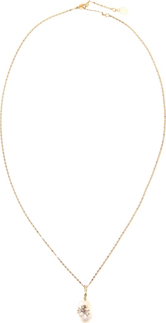 Alexander McQueen Faux pearl and crystal necklace