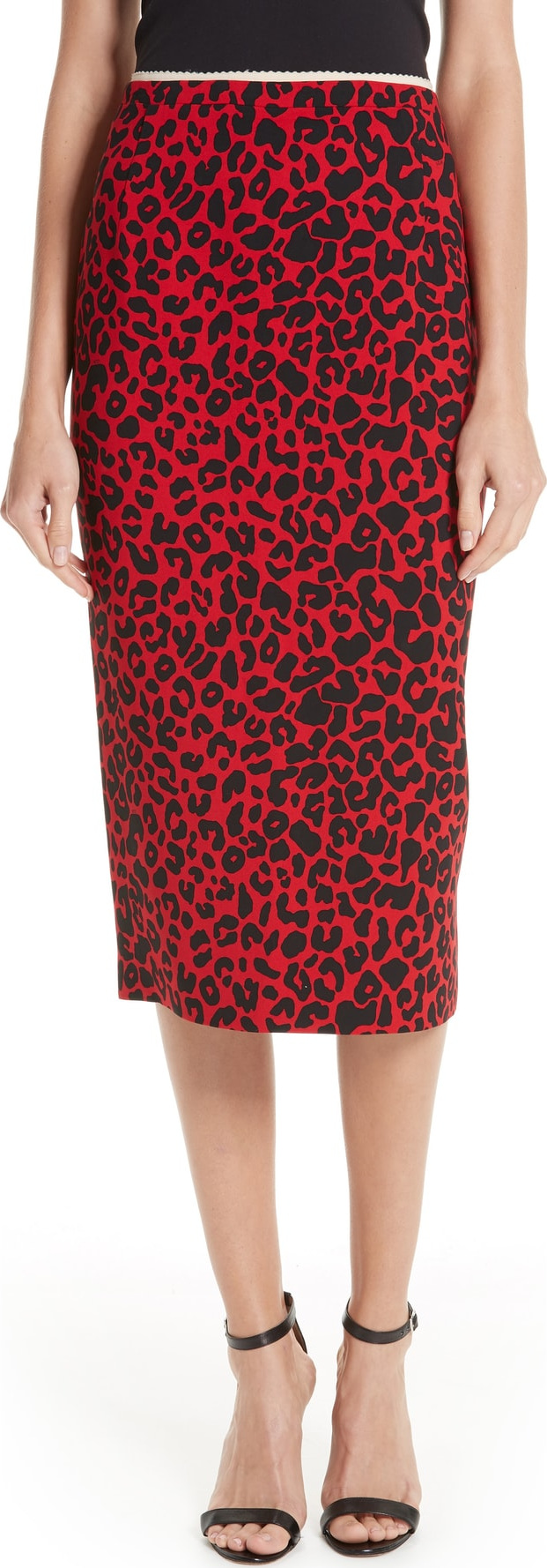 N°21 Leopard Print Pencil Skirt