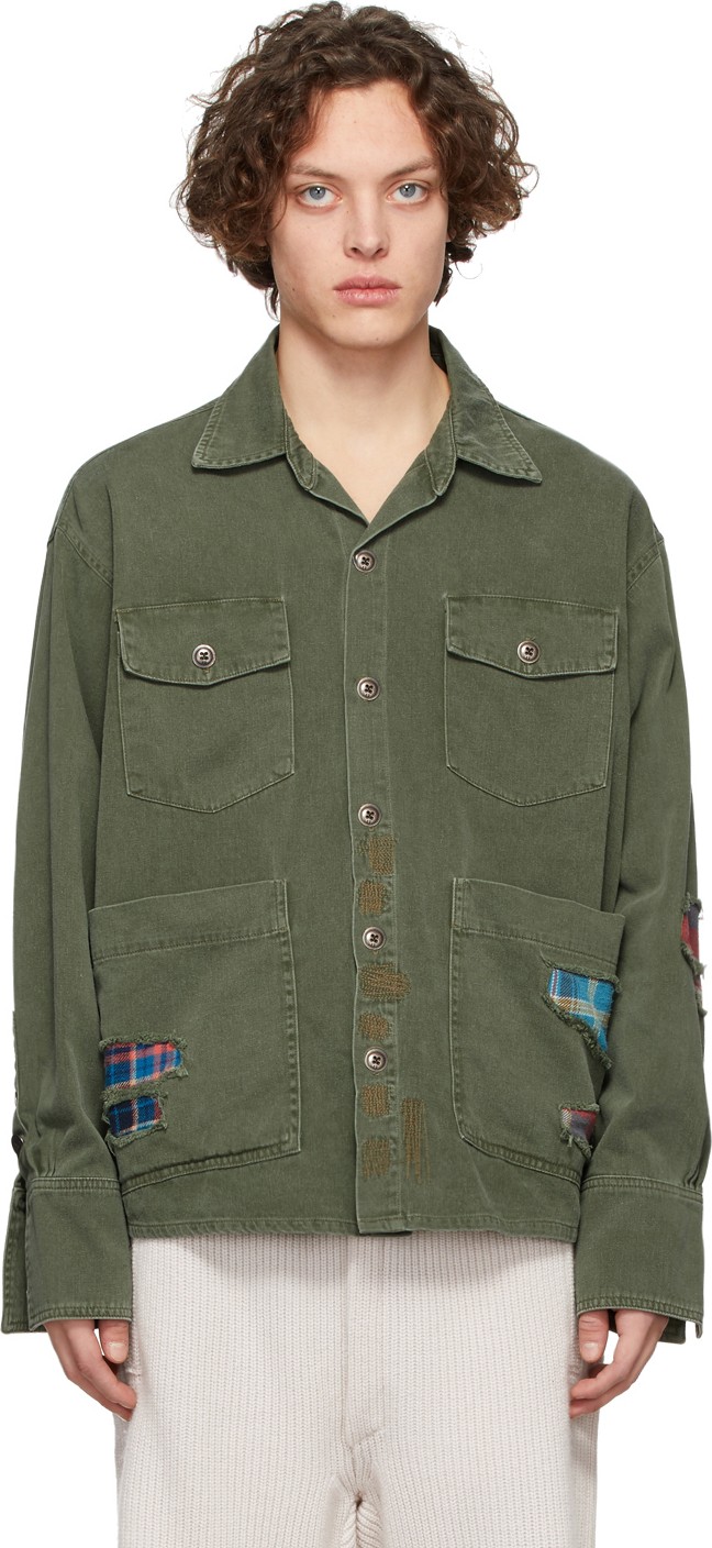Greg Lauren Green Baker Boxy Studio Jacket