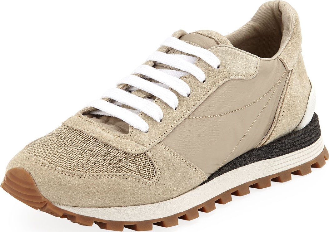 Brunello Cucinelli Nylon Techno Runner Sneakers