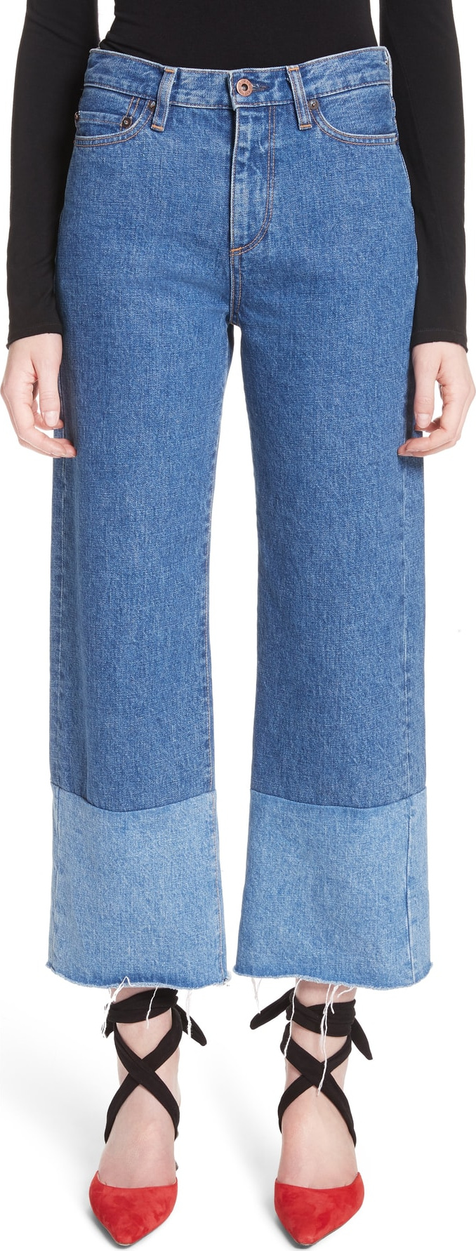 Simon Miller High Waist Wide Leg Jeans