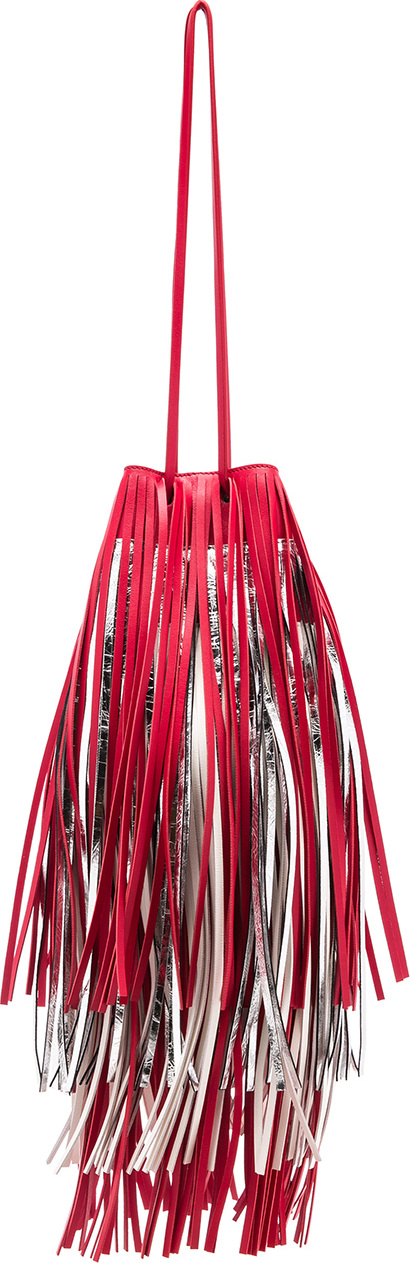 Calvin Klein 205W39NYC Short Fringe Bucket Bag