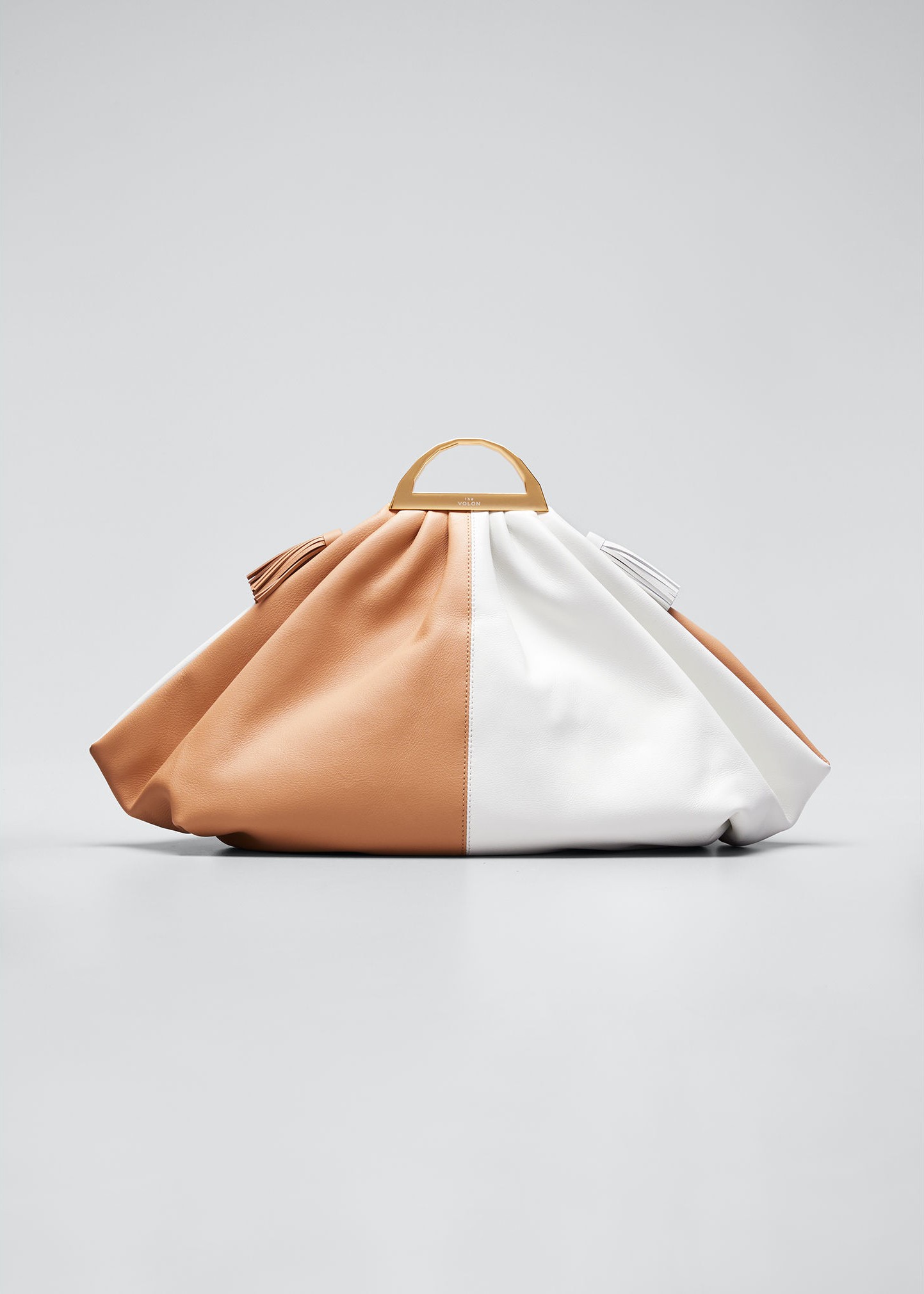 The Volon Gabi Two-Tone Leather Clutch Bag