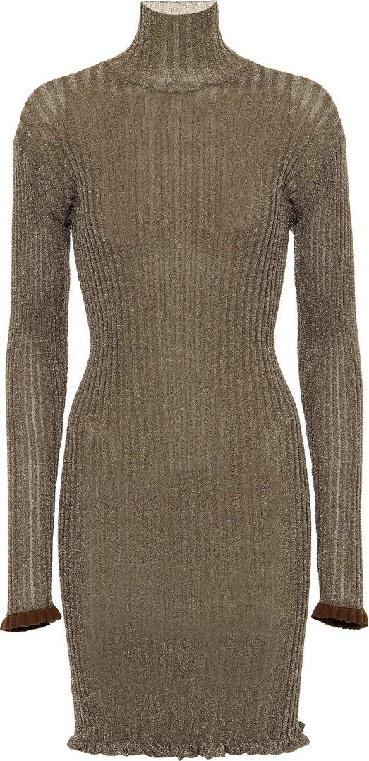 Chloe Ruffled turtleneck dress