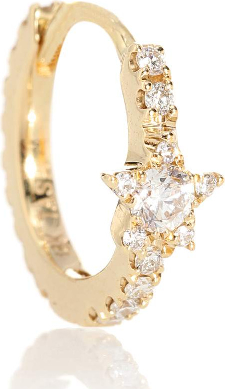 Maria Tash Diamond Star Eternity 18kt gold single earring with diamonds