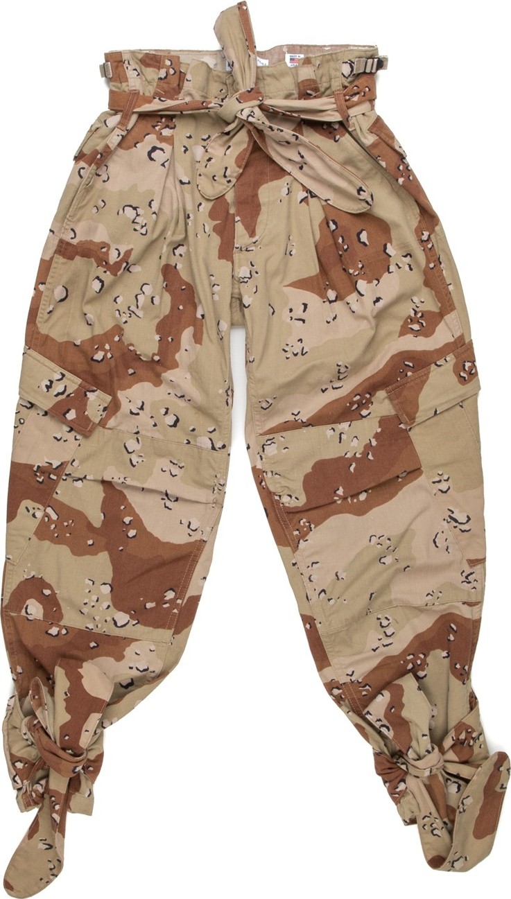 RE/DONE Re/Done x Attico Pleated 80's High Rise Camo Pants