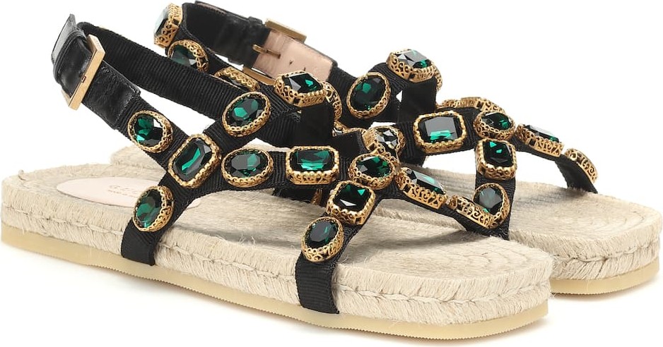 Gucci Embellished espadrille sandals