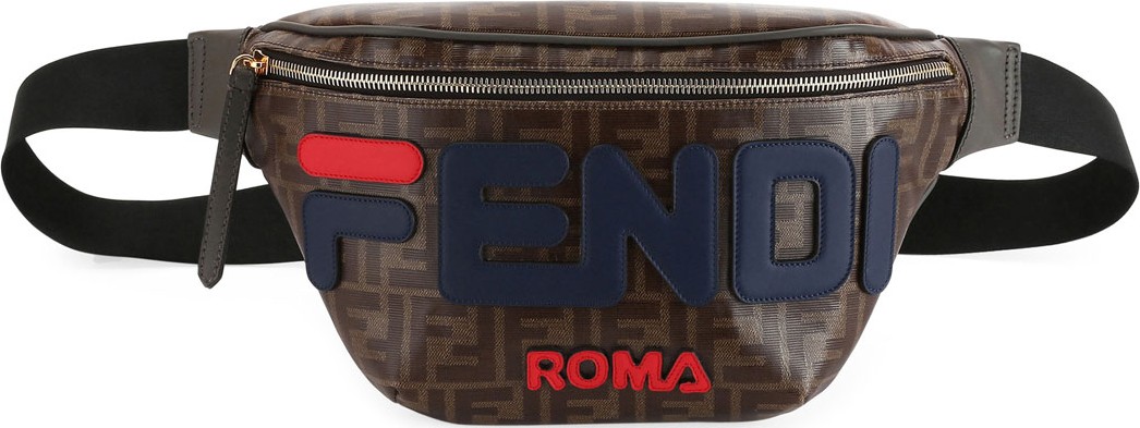 Fendi Fendi Runway Collection Calf Leather and Canvas Belt Bag