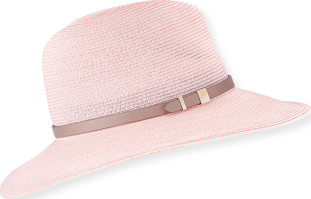 Inverni Florence Hemp-Blend Fedora w/ Leather Hat Band