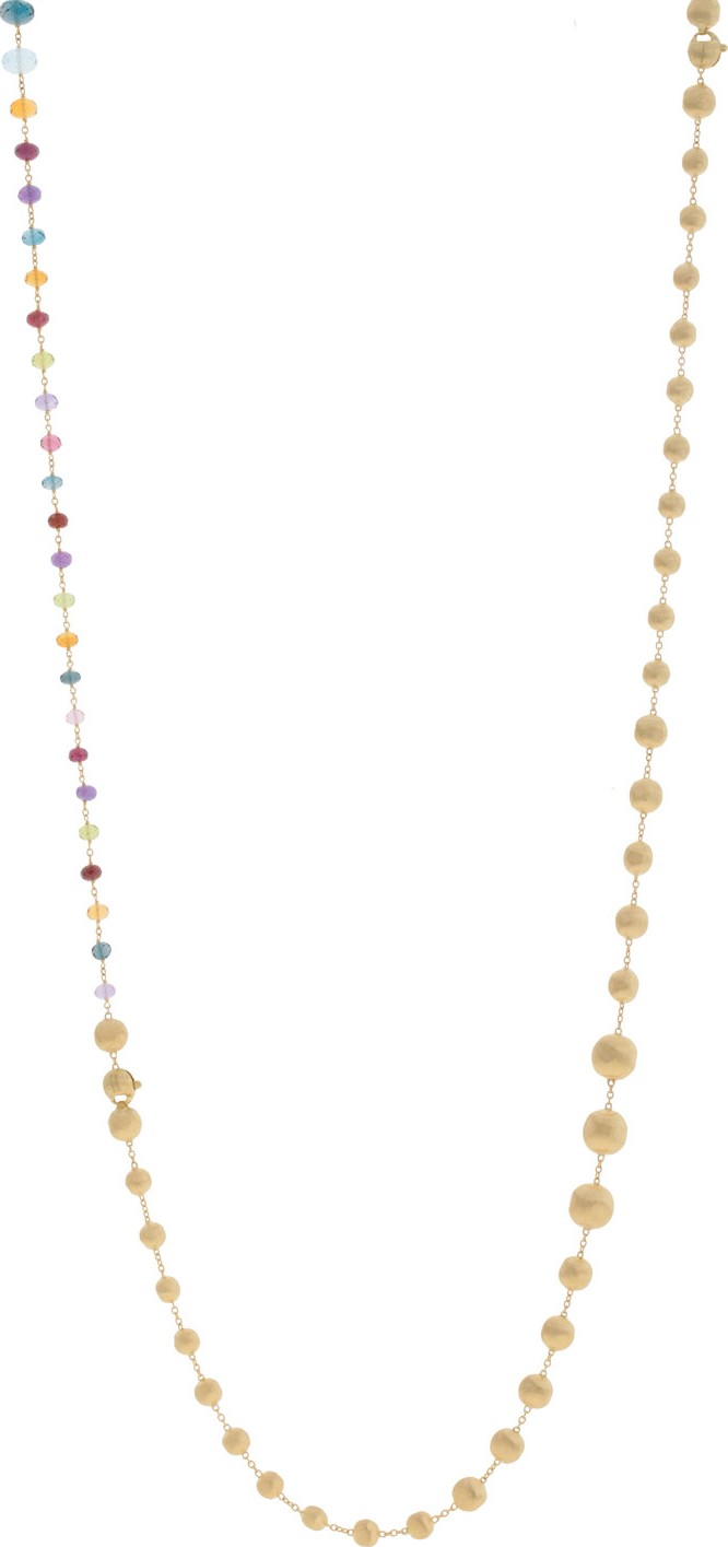 Marco Bicego Africa 18k Mixed Gemstone Long Necklace