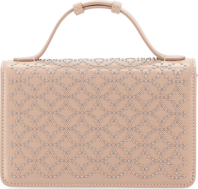 Alaïa Lux Studded Crossbody Clutch Bag