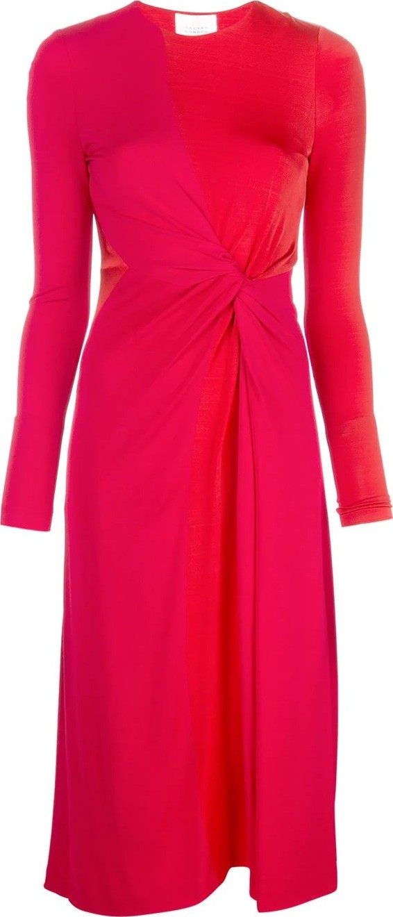 Galvan midi flared dress