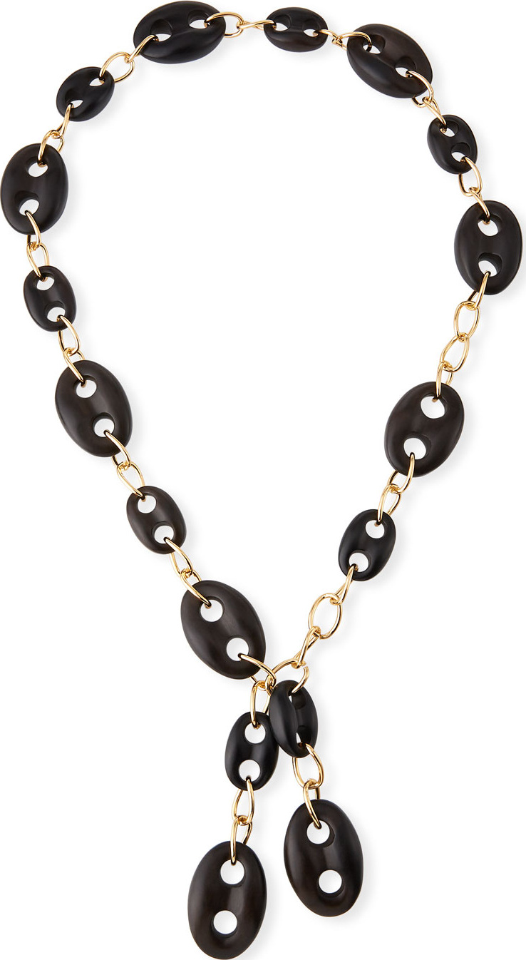 Viktoria Hayman Marine Open-Link Wooden Station Necklace