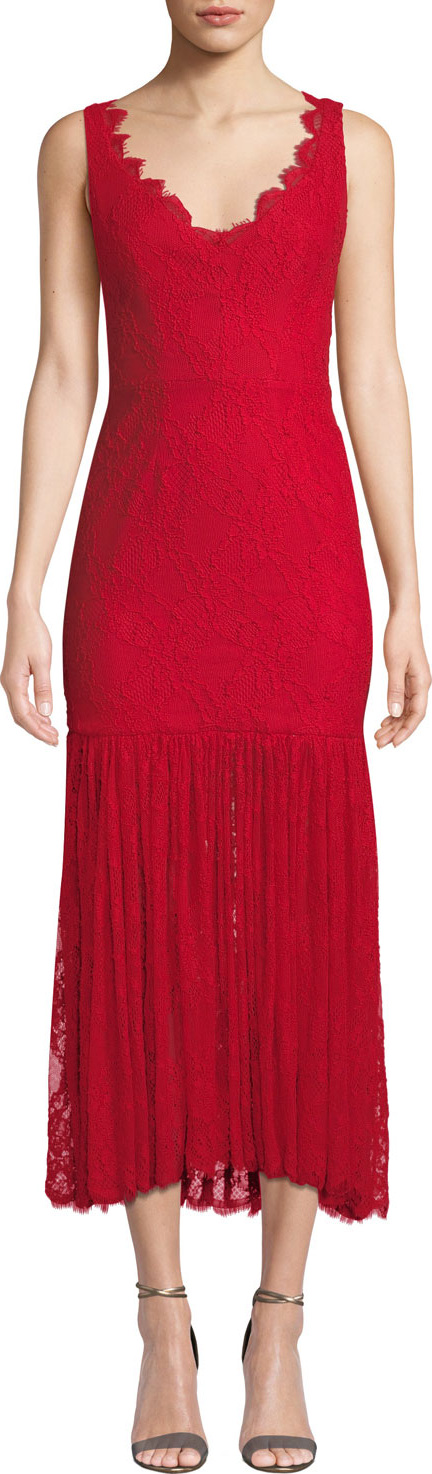 MILLY Maura Italian Stretch Lace Dress