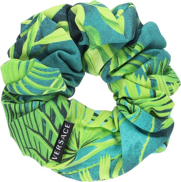 Versace Jungle-print scrunchie