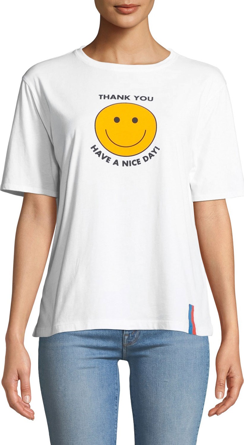 Kule Have a Nice Day Graphic Crewneck Tee