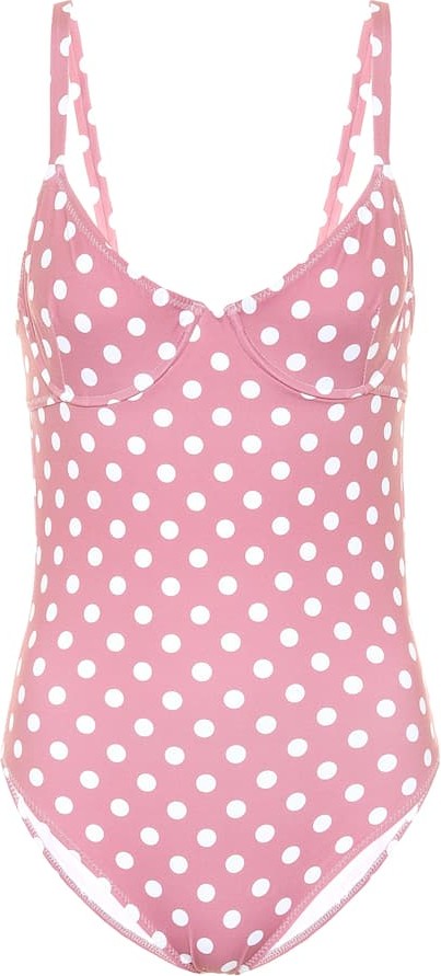 Caroline Constas Mykela dotted swimsuit