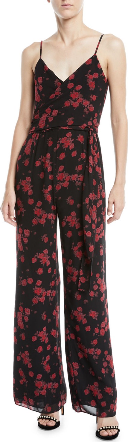 MICHAEL MICHAEL KORS Eden Rose Sash-Tie Jumpsuit