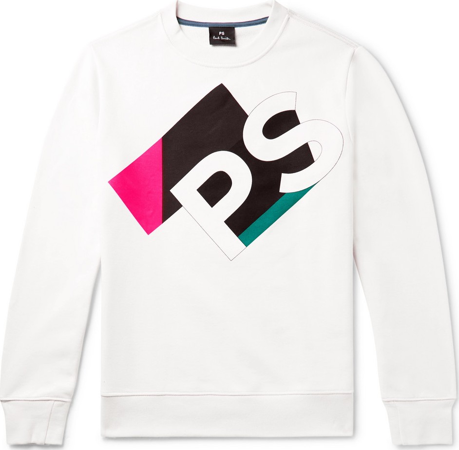 Ps By Paul Smith Logo-Print Organic Loopback Cotton Jersey Sweatshirt
