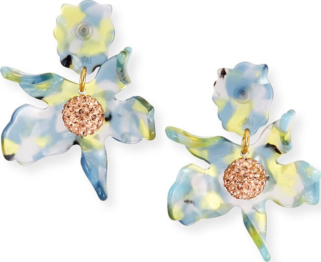 Lele Sadoughi Trumpet Lily Drop Earrings