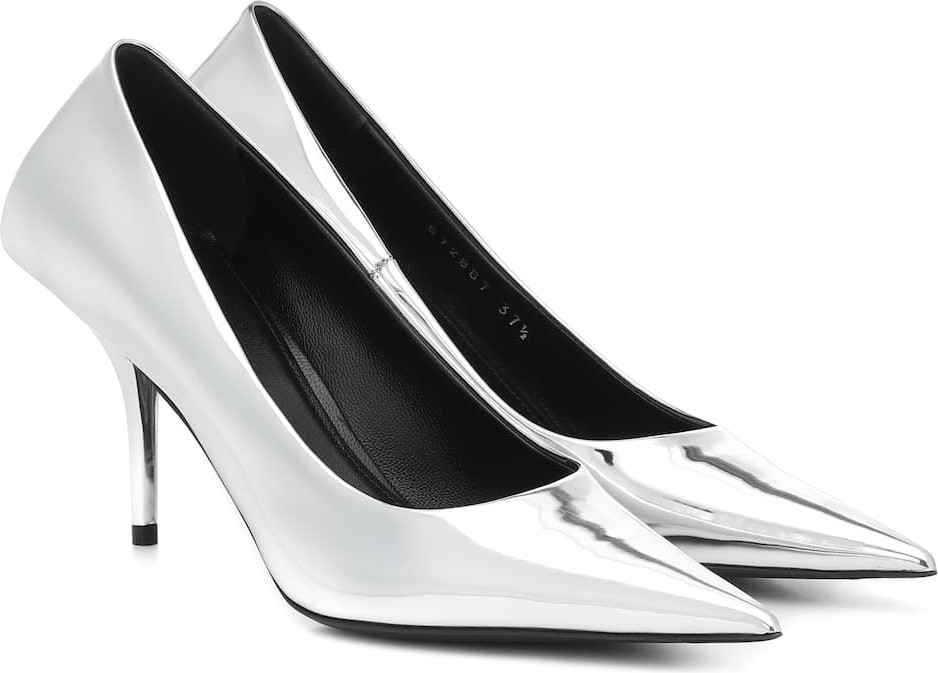 Balenciaga Square Knife mirrored pumps