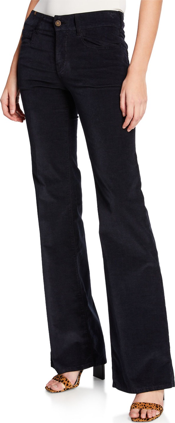 Notify Dahlia High-Rise Velvet Flare Jeans