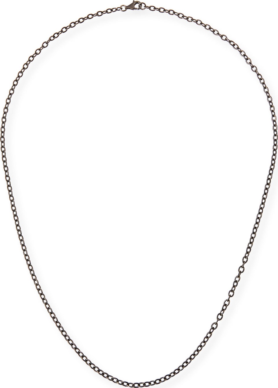 Margo Morrison Rhodium-Plated Sterling Silver Chain Necklace, 24"