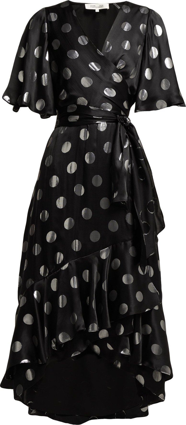 DIANE von FURSTENBERG Sareth polka-dot silk-blend wrap dress