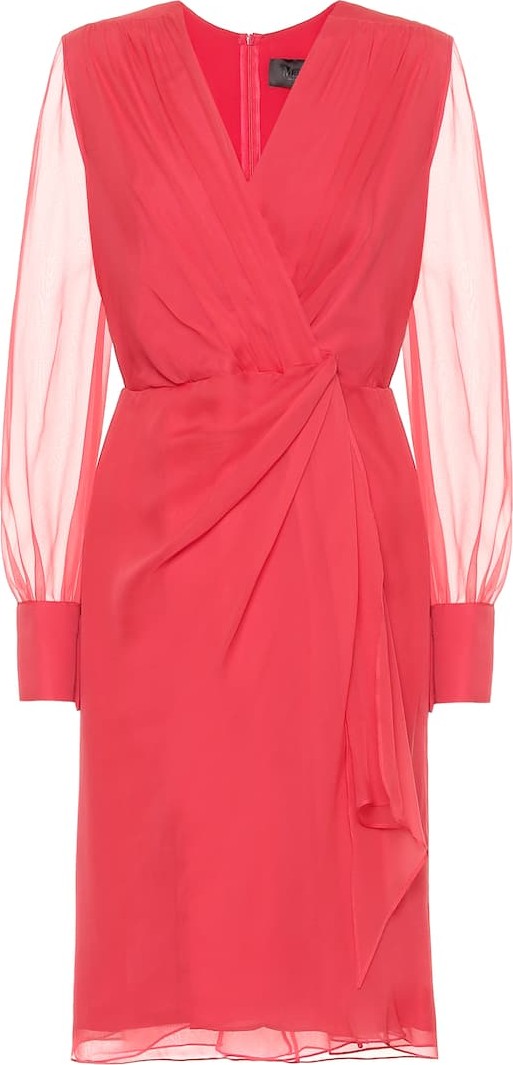 Max Mara Zulma silk chiffon midi dress