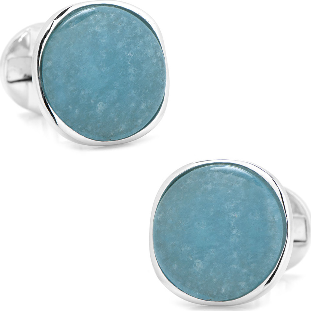 Cufflinks Inc. Aquamarine Jade & Sterling Silver Cufflinks