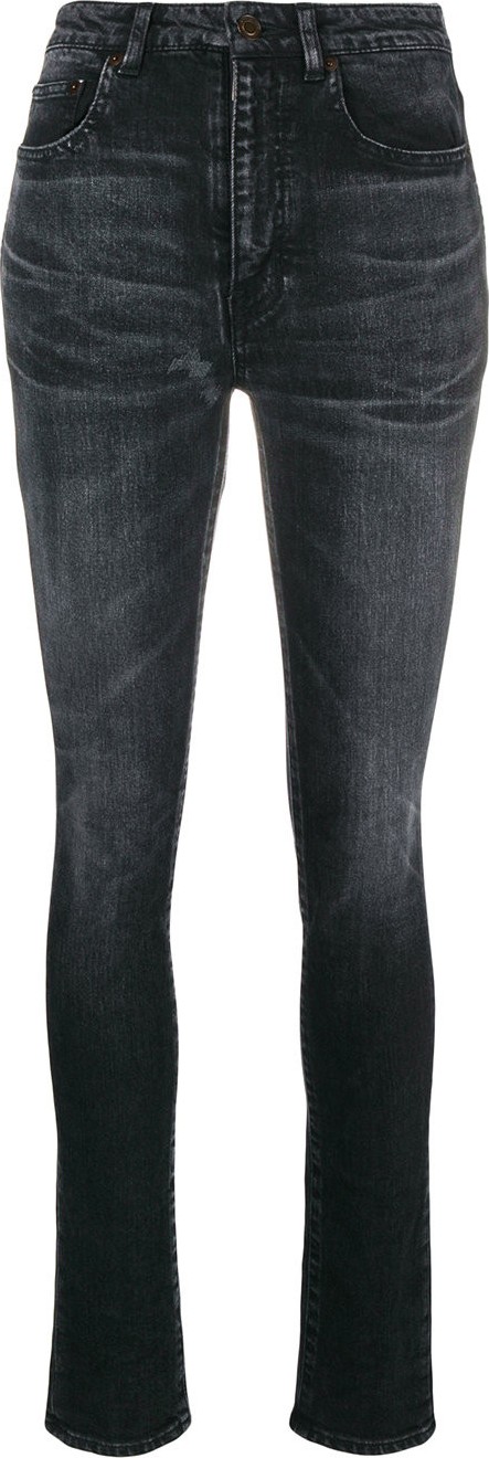 Saint Laurent high rise skinny jeans